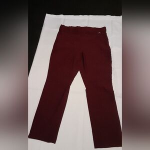 Rafaella Size 18 Women's Burgundy Pants
